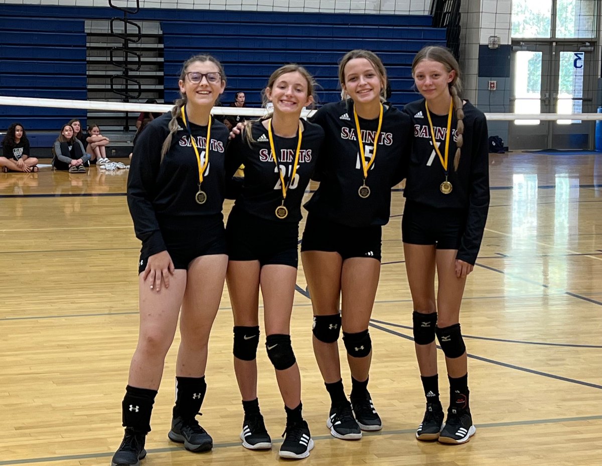 Congratulations to Keili Nelson, Camryn Nowlin, Carmen Garner, and Abby Mullens for being selected to the St. Clair County 8th Grade Volleyball All County Team! #gosaints <a href="/sccboe/">St. Clair County Schools</a> <a href="/dgaribay/">Danna valentina Izquierdo garibay</a> <a href="/jmoneyAP/">Josh Money</a> <a href="/Burns_StClair/">Justin Burns</a>