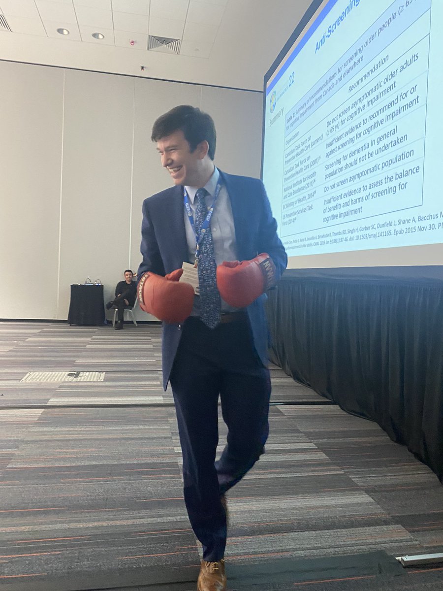 @CameronGettel is ready to rumble on whether EDs should screen for cognitive impairment!