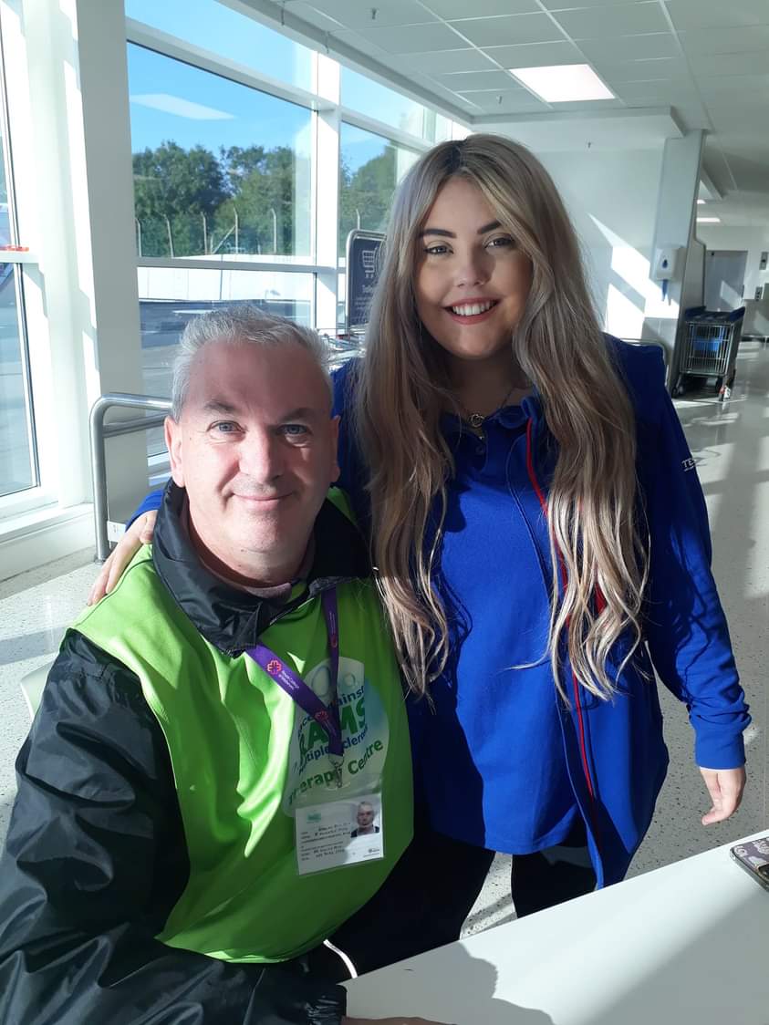 LongSclerosis's tweet photo. RAMS Therapy Centre Collection . Saturday 10th September 2022 . Tesco Newtownbreda . £386.28 . Thank you very much to everyone who donated to help provide Oxygen Therapies Treatment for people living with Multiple Sclerosis in Northern Ireland . https://t.co/LdETp5kIgn