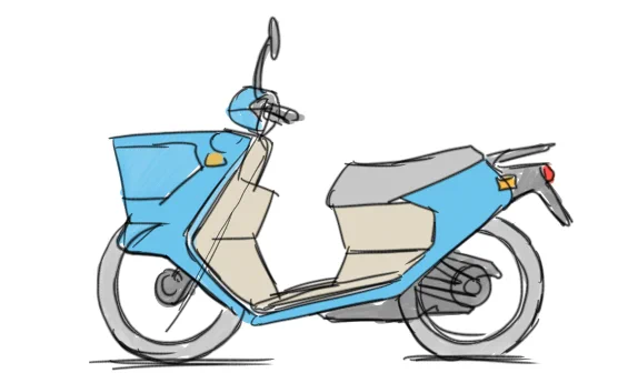 乗り心地の良いスクーターとか欲しい タイヤは大きくてストロークも長くてさ… なんだ?この絵…… 