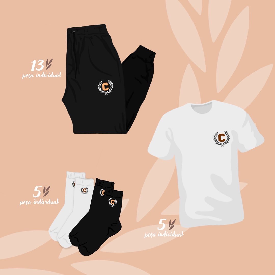 E para que possas apoiar a tua lista, anunciamos o projeto mais esperado: o blusão da lista C. 
E para além disso podes ainda adquirar umas calças e um dos dois pares de meias personalizados.
Usa as nossas peças de roupa e honra a tua lista!