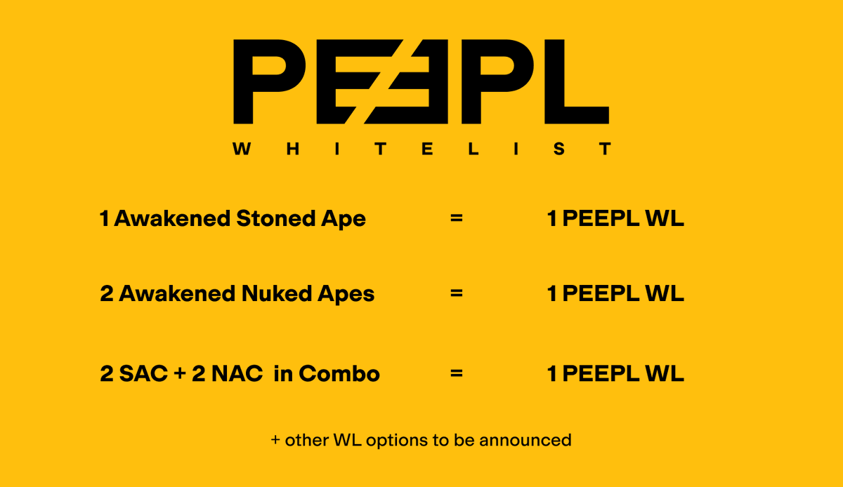 Best r/r and cheapest way to get @StonedApeCrew and @PeeplNft exposure is through the Magic Js Some interesting facts: - There is approx 2800 unawakened apes - There is approx 2000 Magic Js in the circulating supply - 300 Magic Js is left to be minted for 2500 $puff each ->cont