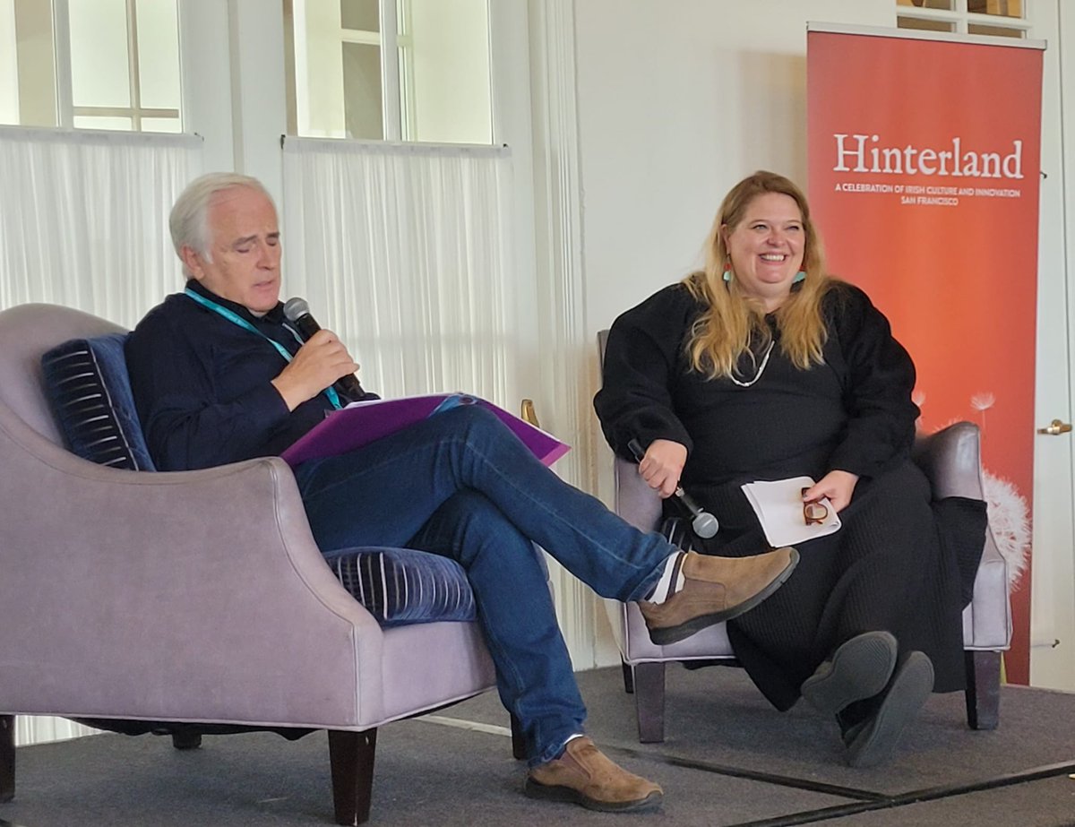 HWest2022's tweet photo. Such fun at @olympicclubfoun speaker breakfast this morning with Irish Times columnist @roisiningle and @MylesDungan1 😂 https://t.co/N05dLFgNQI