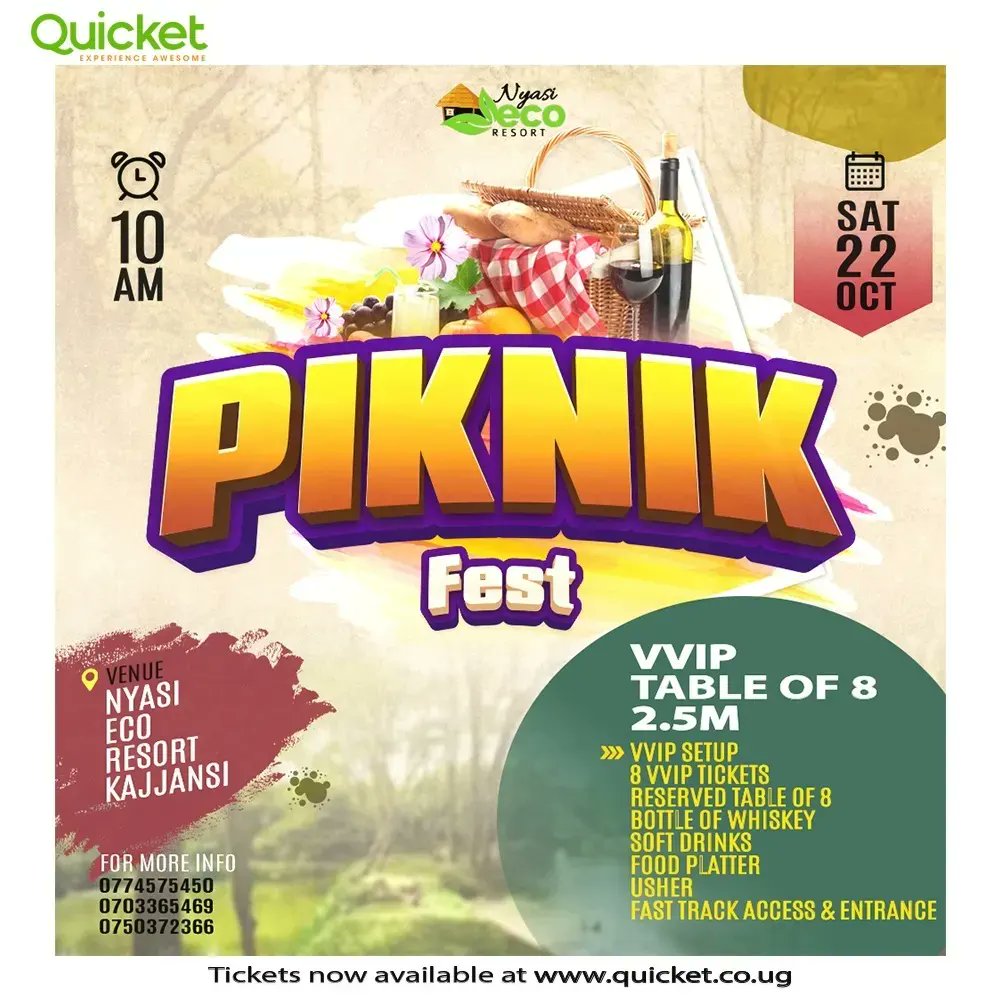 piknikfestug's tweet image. Get ready for an action-packed #Piknikfest experience! as your favorite artists serve you with Big hits. Buy your early bird tickets today via 
qkt.io/Piknikfest22

#22nd #october #Nyasiecoresort
🔥🔥