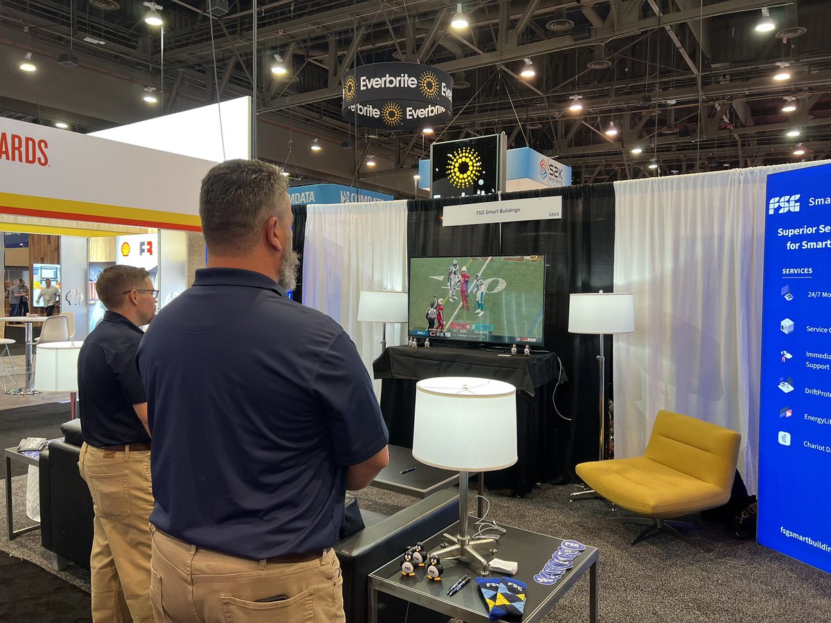 Come hang out with the Smart Buildings team! We’re serving up building automation and <a href="/nflnetwork/">NFL Network</a> <a href="/NACSonline/">NACS</a> #RedZone #NACSshow #sustainability #CarbonFootprint #ESG