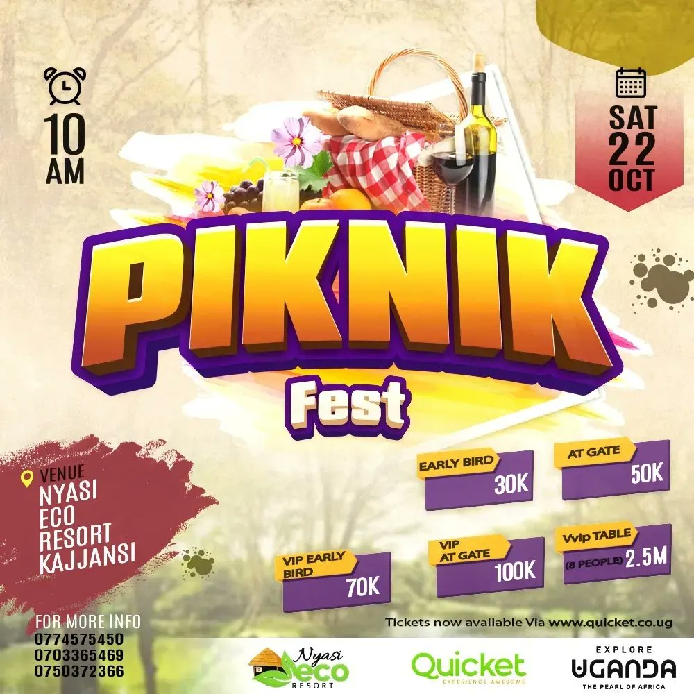 piknikfestug's tweet image. Get ready for an action-packed #Piknikfest experience! as your favorite artists serve you with Big hits. Buy your early bird tickets today via 
qkt.io/Piknikfest22

#22nd #october #Nyasiecoresort
🔥🔥