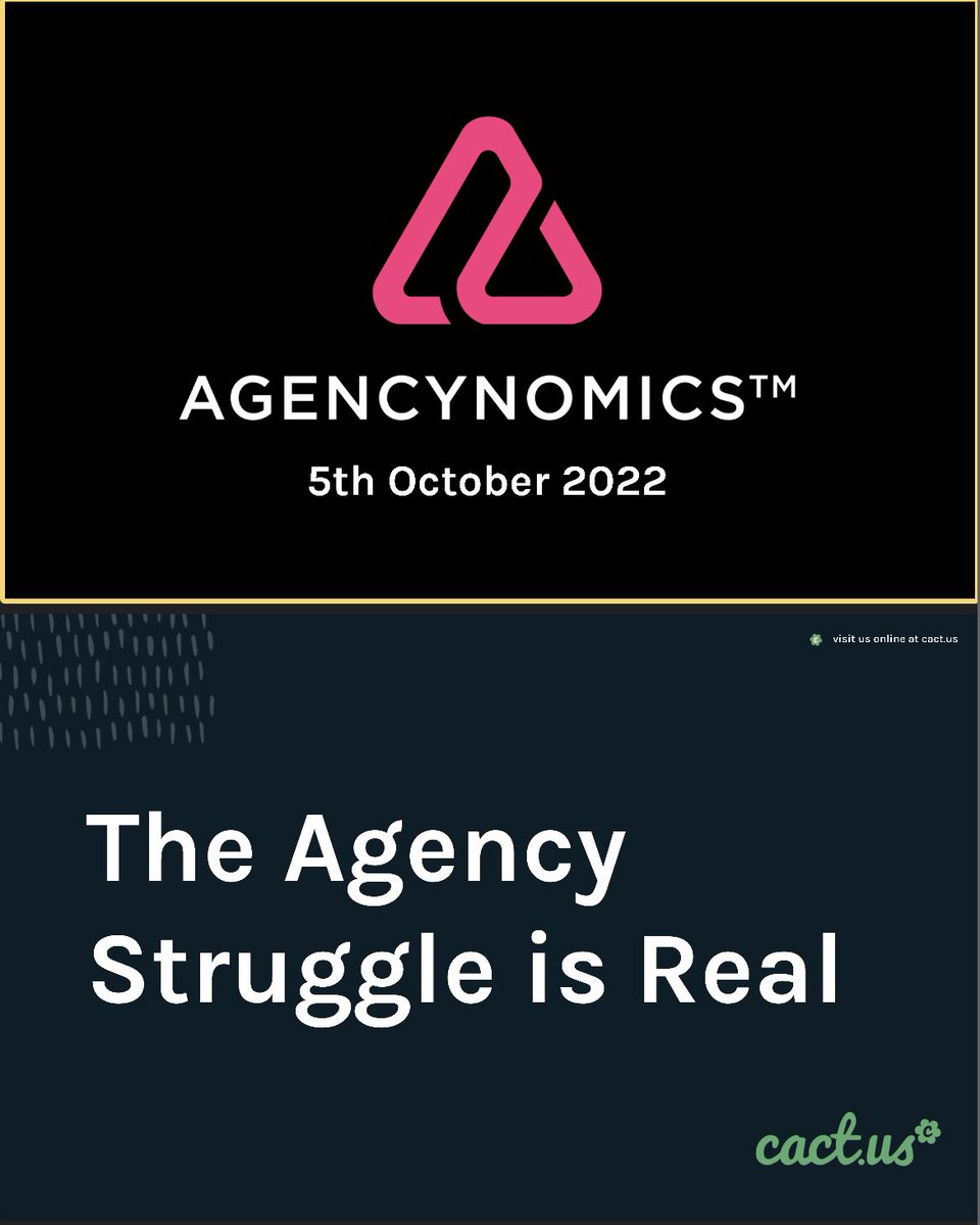 Running an agency is not always plain sailing. We have over 1500 members in the Agencynomics community, the majority facing very similar challenges day in &amp; day out. You’re not alone.

Member are invited to join us on Wednesday 5th at 11am. 

community.agencynomics.com

#agencylife