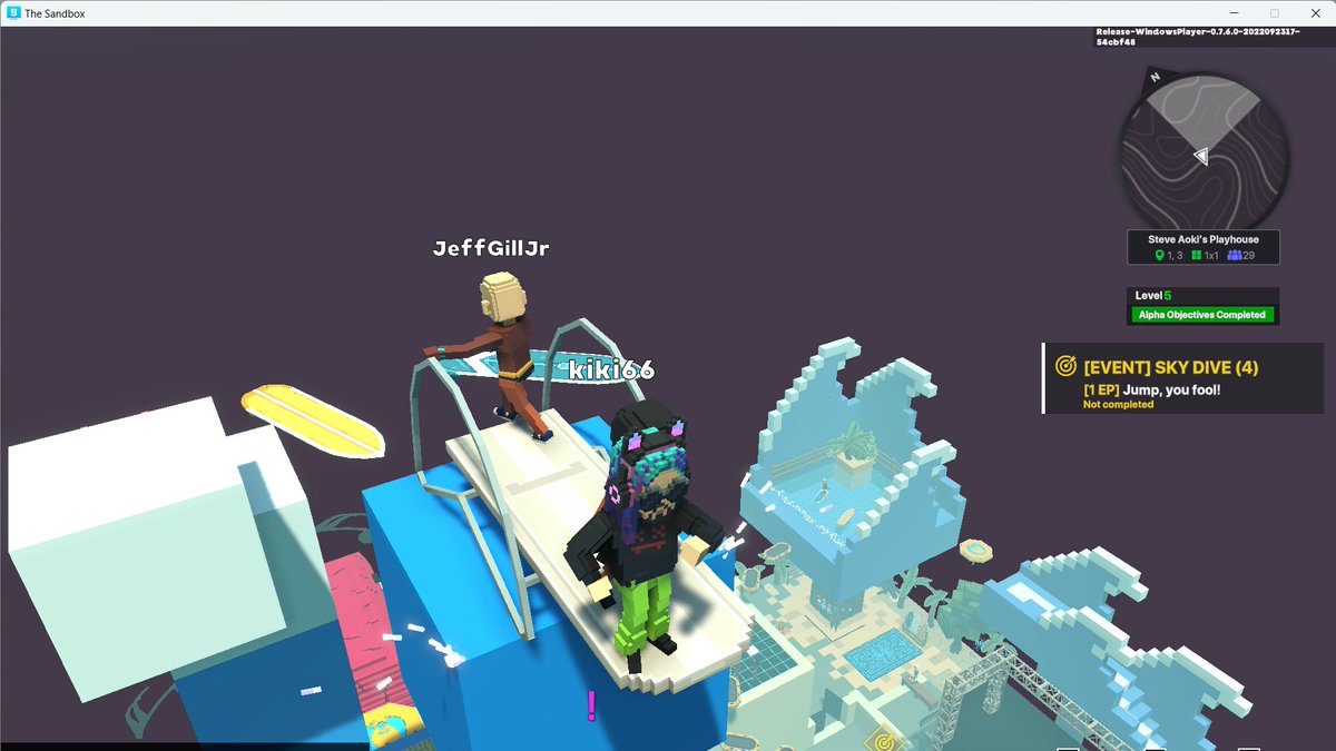 thechimpmonk1's tweet photo. @TheSandboxGame @steveaoki I just participated in the #SandboxAlphaS3Giveaway for a chance to win 500 SAND! Found the high diving board in @steveaoki's Playhouse, check out my screenshot below!
👇 https://t.co/DXG9mvRGUY