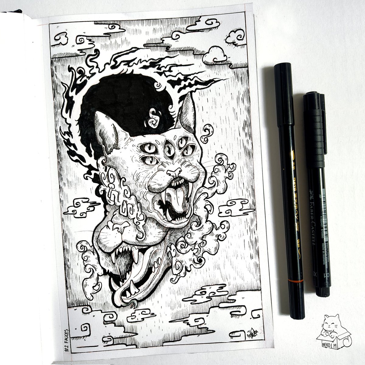 neko_boxart's tweet photo. 2. Fauces 
#octubreskine2022 #illustration #october #fauces #draw #art #blackandwhite
https://t.co/NdMkvv0RhV https://t.co/WwB8pNM8mx