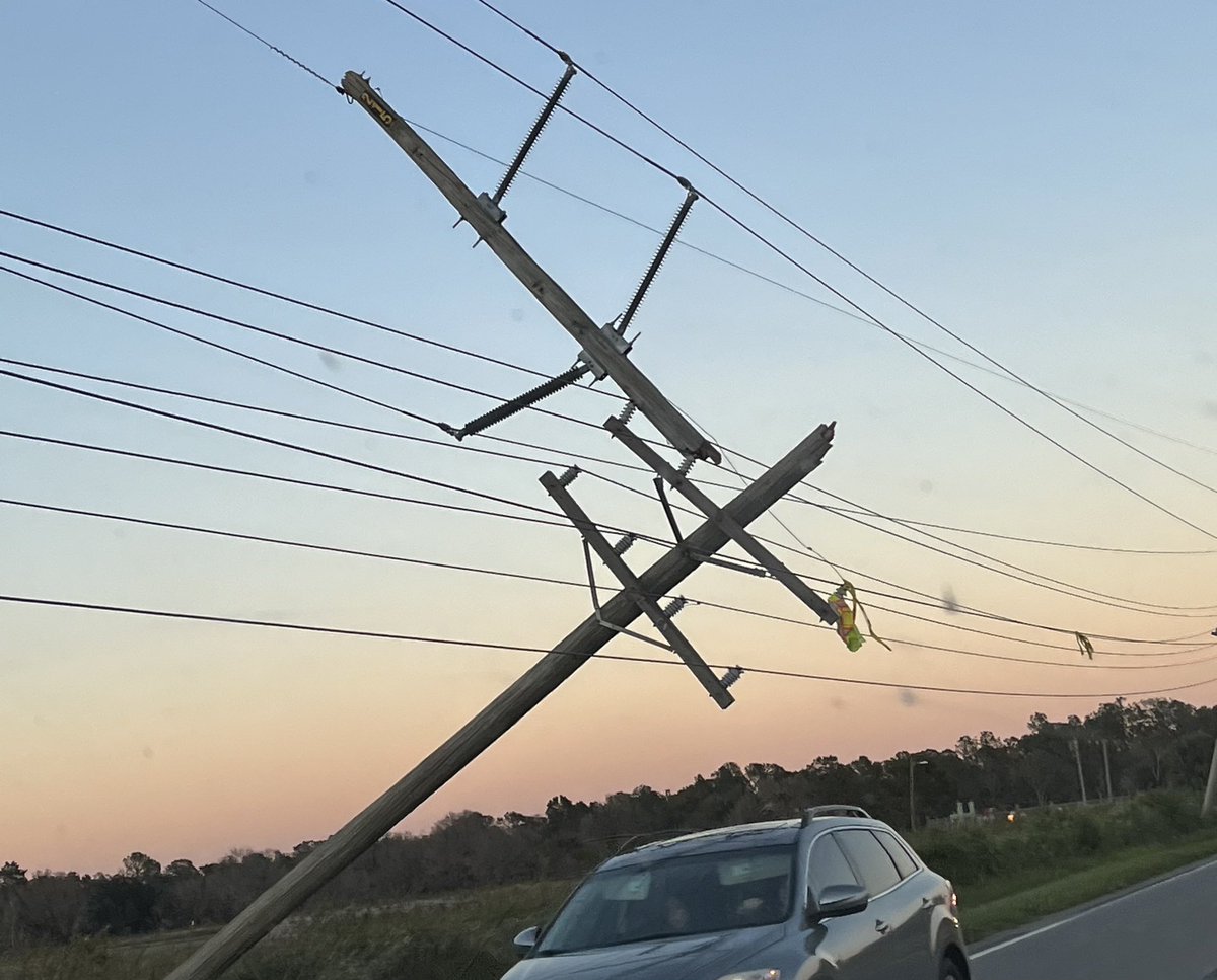 MyCHELCO's tweet photo. CHELCO crews are still at Peace River Electric Cooperative, Inc. helping with power restoration efforts. #staysafe #coopshelpingcoops #coopstrong #Ian https://t.co/iATQljaIep