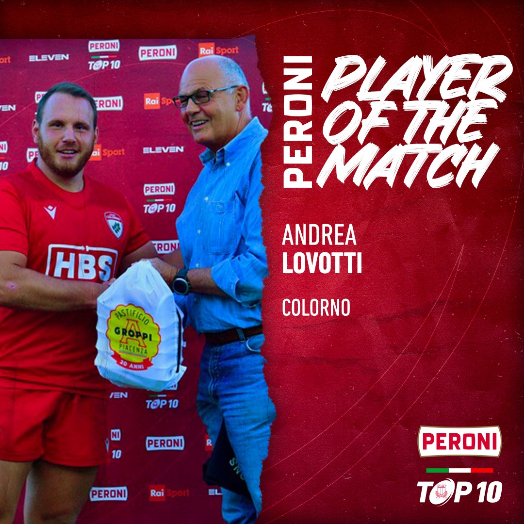 Federugby's tweet photo. 🔴 #PeroniTOP10
🏆 1ª Giornata | Player of the Match 🏅
▪ Javier #Alvarez, Rugby Viadana 1970
▪ Simone #Corneli, Fiamme Oro Rugby
▪ Andrea #Lovotti, Rugby Colorno
#rugbypassioneitaliana https://t.co/igsUi6JMIA