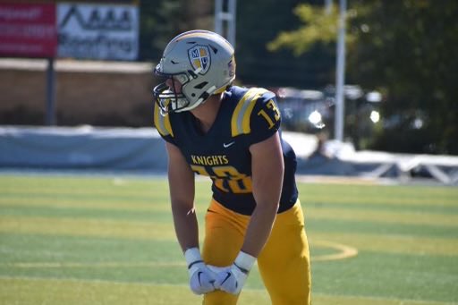 HarrisonFootba1's tweet photo. Congratulations to former Wildcat CJ Young. Marian University had a nice win over Taylor University yesterday. CJ had 2 catches for 52 yards and a TD.  @_CjYoung15 https://t.co/1JjviTgVfu