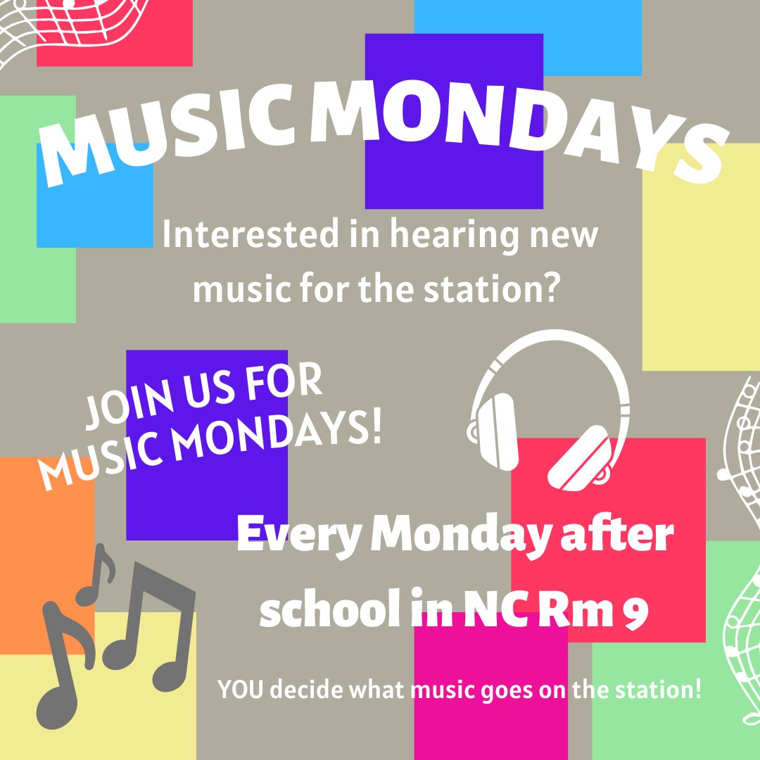 Looking for something to do after school on Monday? Love music? Perfect!! Join us for Music Mondays very week to evaluate the music we get sent weekly! Find us in NC Rm 09!

<a href="/jltyrrell8/">Dr. Jennifer Tyrrell</a> <a href="/LTHS_D204/">Lyons Township High School District 204</a> <a href="/LTActivities/">LTHS Activities</a> <a href="/LTWaterman/">Brian Waterman</a> 
#music #musicmondays #wearelt
