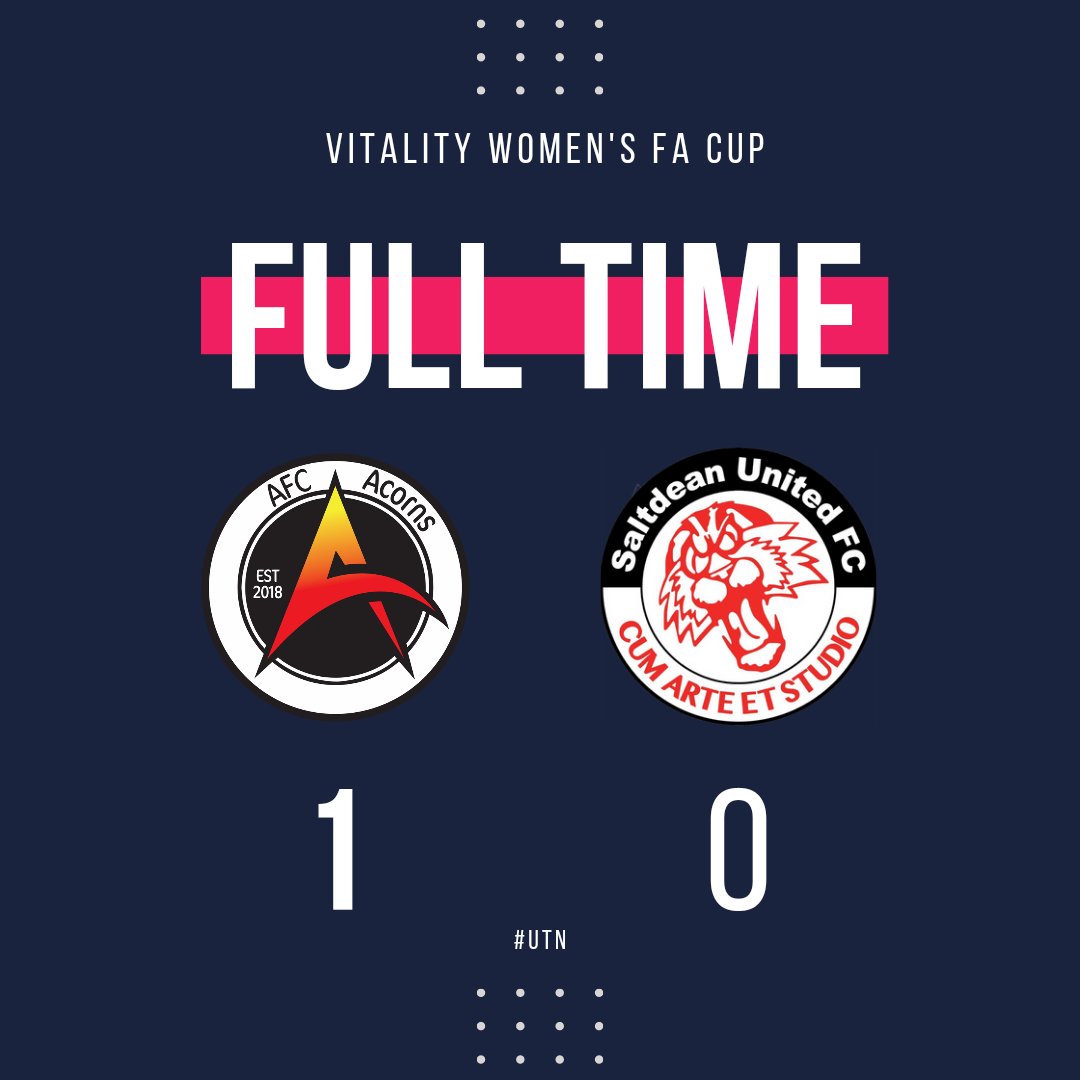 𝐅𝐔𝐋𝐋 𝐓𝐈𝐌𝐄 We're into the hat for the next round after a last minute free kick flew in from Ava Hutson. Thank you to <a href="/SaltdeanWomenFC/">Saltdean United Women FC</a> for a great battle &amp; all who came down to support
#UTN