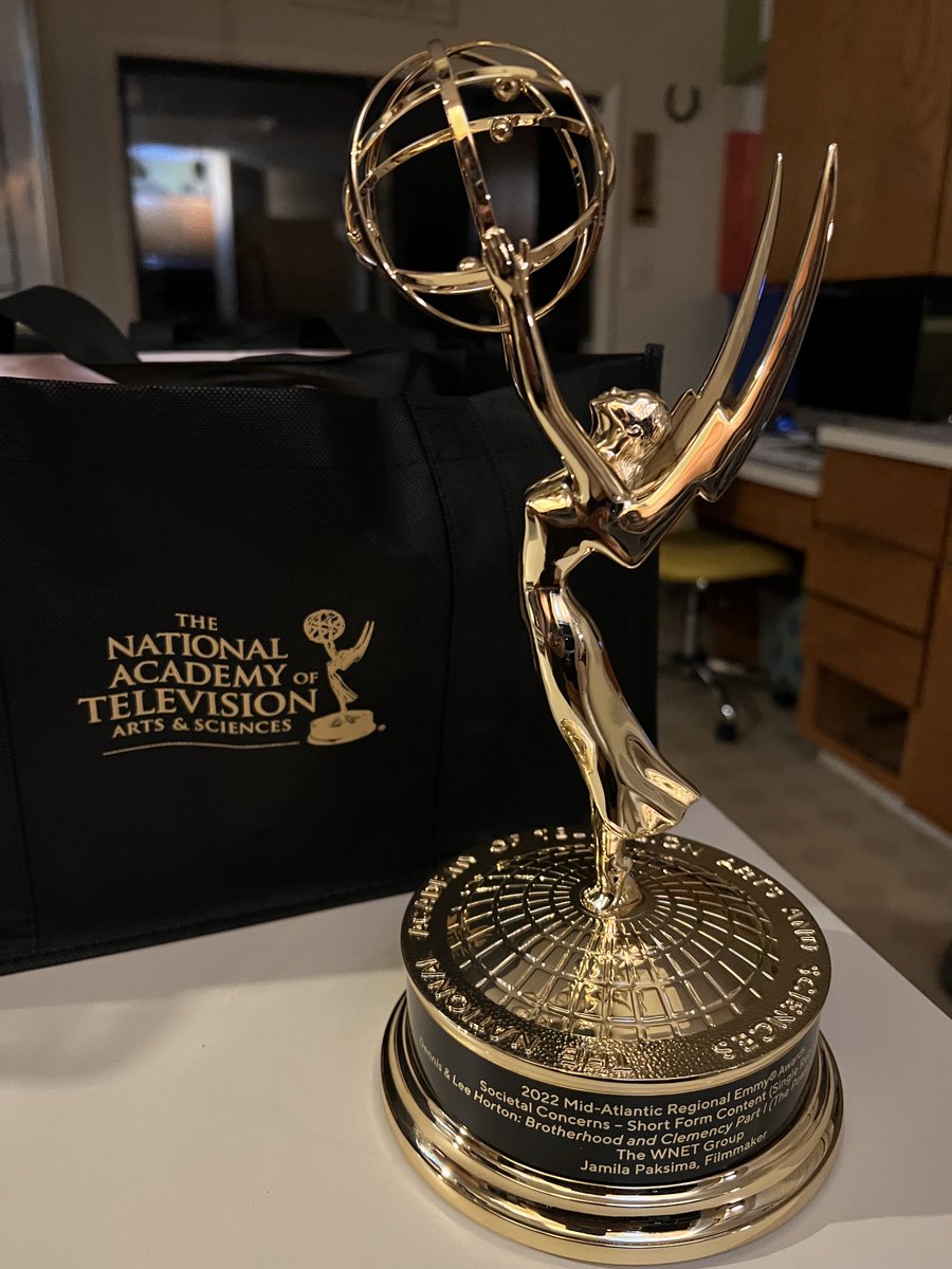 JamilaPaksima's tweet photo. Thrilled + humbled to win my 1st Emmy for the extraordinary story of two brothers Lee &amp; Dennis Horton who spent 28 yrs fighting their innocence.  This is an amazing redemption story. They had to join us on the podium. Cheers to freedom + 2nd chances! ⁦⁦@chasingthedream⁩ https://t.co/NnTMQfg47T
