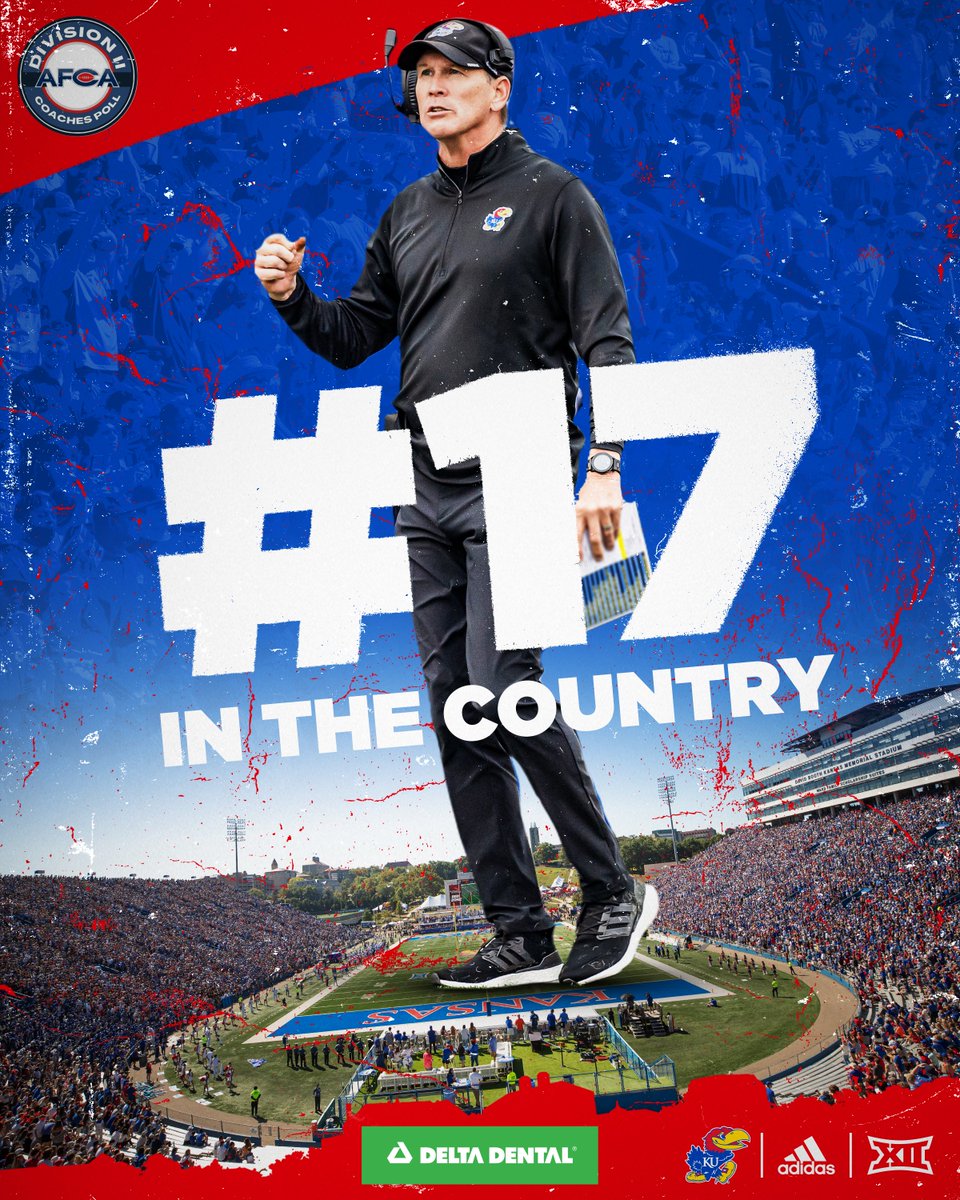 Your *Nationally Ranked* Kansas Jayhawks #17 in the AFCA Coaches Poll