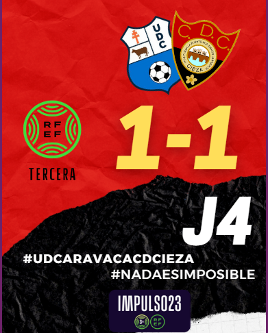 FINAL | 🔴+1⚫️

Finaliza el encuentro en Caravaca con reparto de puntos. El gol nuestro fue obra de Javi Solsona en el primer tiempo.

#UDCaravacaCDCieza
#NadaEsImposible