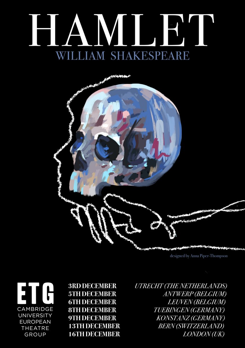 cuetg's tweet photo. ETG IS BACK!!!

This December we will be touring Hamlet, visiting Utrecht, Antwerp, Leuven, Tuebingen, Konstanz, Bern and London

#cuetg #etg2022 https://t.co/18TkPm7qxY