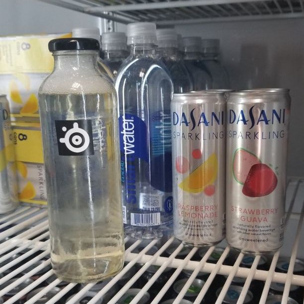 SteelSeries's tweet photo. introducing our Epic Gamer Water💦 best served chilled. $49.99 a bottle👏 https://t.co/yktIYr0i9E