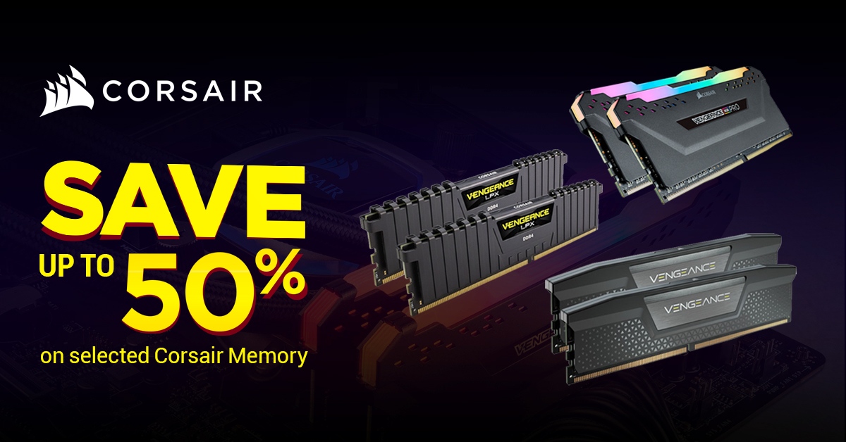 CC_Deals's tweet photo. Save up to 50% off on Corsair DDR4 and DDR5 Memory for advanced dynamic lighting, aesthetics, and performance! ⚡✨
🛒 https://t.co/YG3dz6jGGG
______
#Corsair #Memory #Save50% #OrdinateursCanada #CanadaComputers #tech #pcgaming #gaming #gamer #gadgets https://t.co/srbg8hCf2j