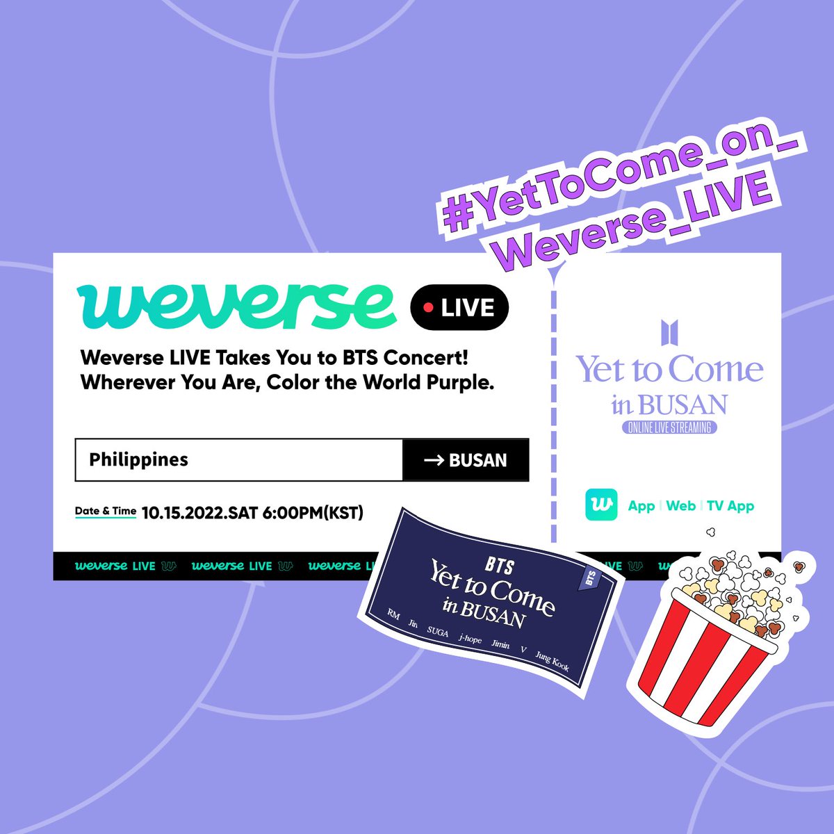 lydnyj's tweet photo. #YetToCome_on_Weverse_LIVE  #YetToComeInBUSAN  💜💜💜 https://t.co/pneqZK4D57