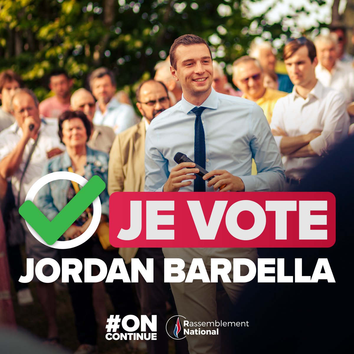 J_Bardella's tweet photo. Dès demain et dans les jours qui viennent, vous recevrez votre matériel de vote pour choisir, en ligne, le nouveau président du RN. L’avenir est désormais entre vos mains !

#OnContinue https://t.co/8YSyEirigV