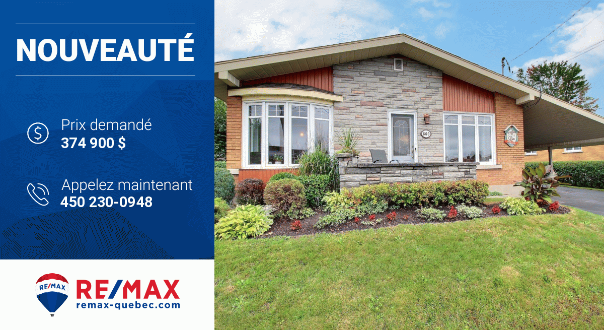 Michel Daragon Courtier Immobilier Re/Max Élite on Twitter "Nouvelle