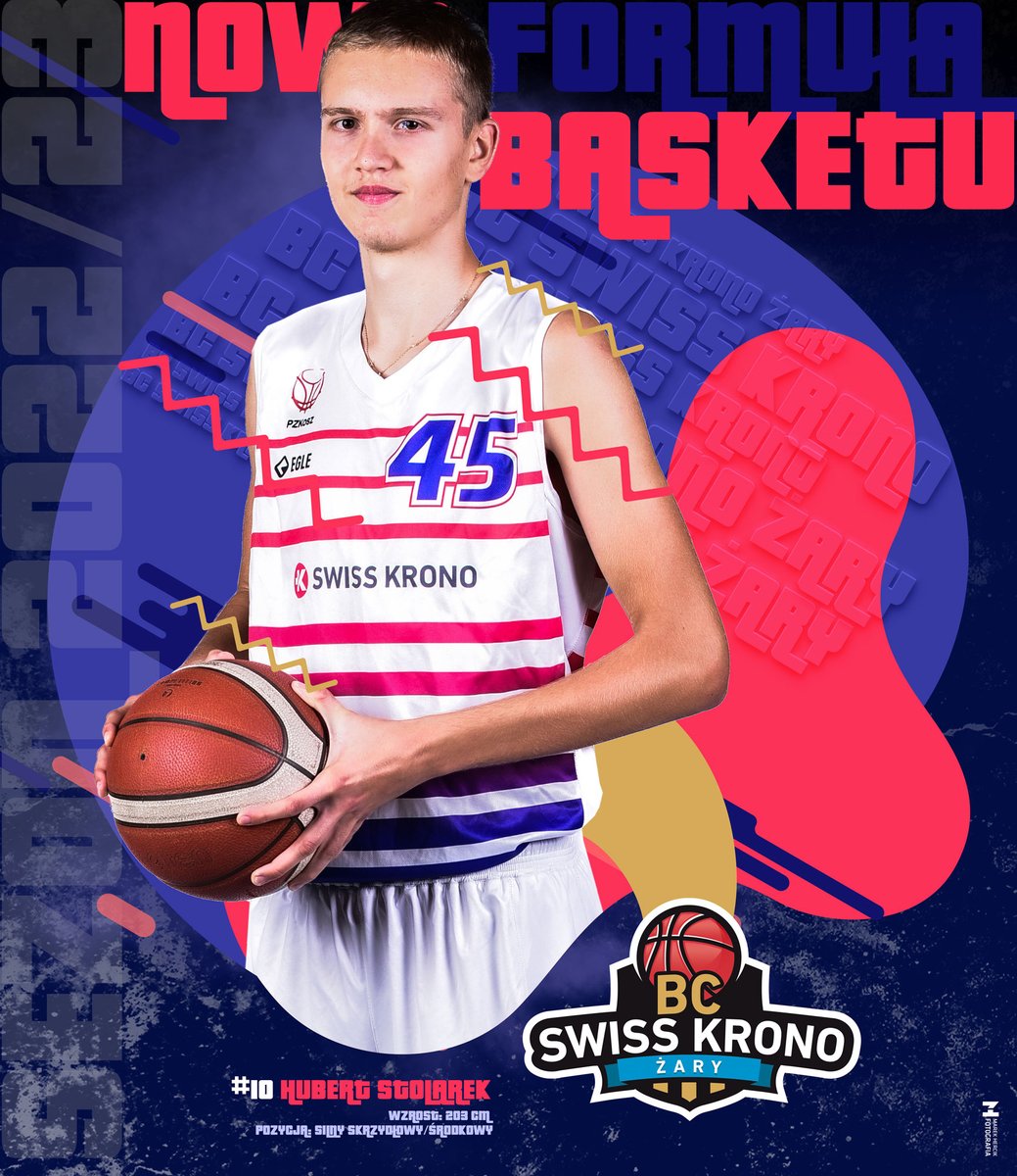 ZaryBc's tweet photo. 💥 II liga 💥 Prezentacja ⭐ ⭐⭐
📯 Kadra BC Swiss Krono Żary na sezon 2022/23 💪🏀‼️
💥  Hubert Stolarek ‼️
🏀  Pozycja 4-5, 203 cm , 15 lat.

Grafika 🎨: Fotografia Marek Hercik 

#koszykarskiżarzŻar #bcswisskronozary #Basketball #żary #TwierdzaŻary #egle #gazetalubuska https://t.co/riSJaOxUDG