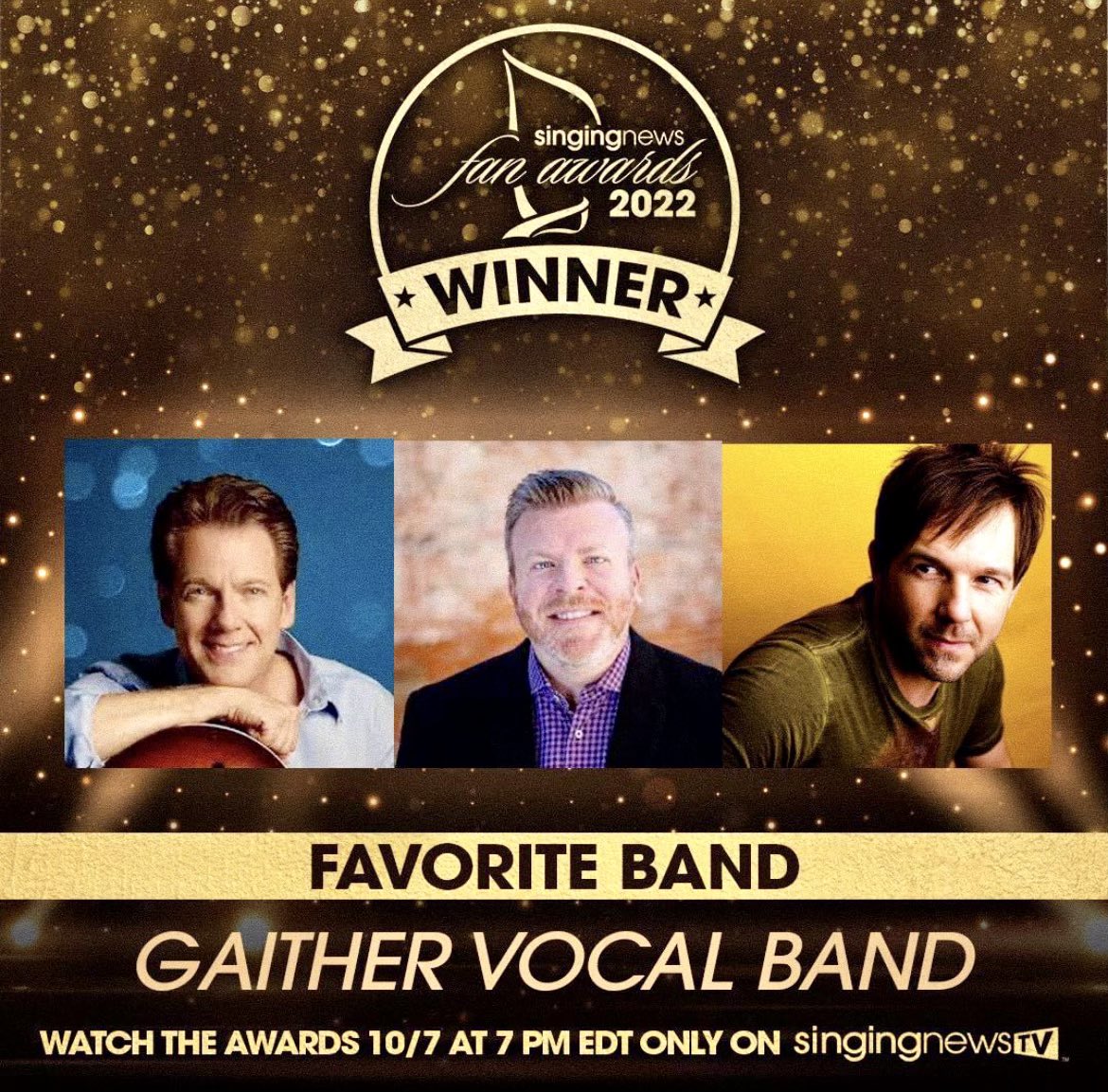 Honored to receive the award for Favorite Band! Thanks to all who voted. I get to make music with the best musicians in the world. <a href="/Matthew_Holt/">Matthew Holt</a> @greggytalk