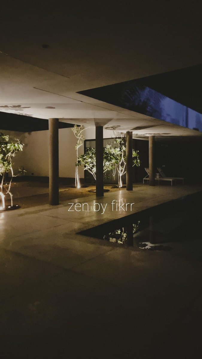 Zen by fikrr architects...just completed..currently working in the landscape 🌴🌴 #design #architect #homedesign #desertarchitecture #العمارة