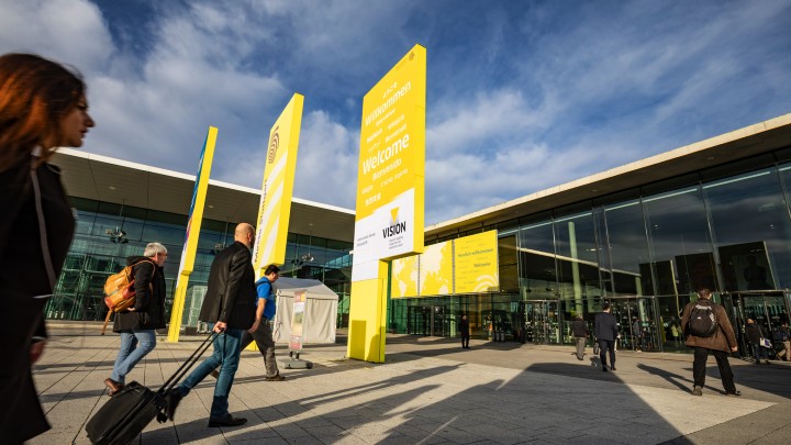 Vision_Systems's tweet photo. #visionsystemsdesign Editor in Chief Chris Mc Loone is in Stuttgart, Germany, this week covering #VISION2022. See his reports online and in social media. https://t.co/J9w8C89JjR  #machinevision #machinevisionsolutions #embeddedvision #robotics #visioninspection #visionsolution https://t.co/jo6F9MVLkw