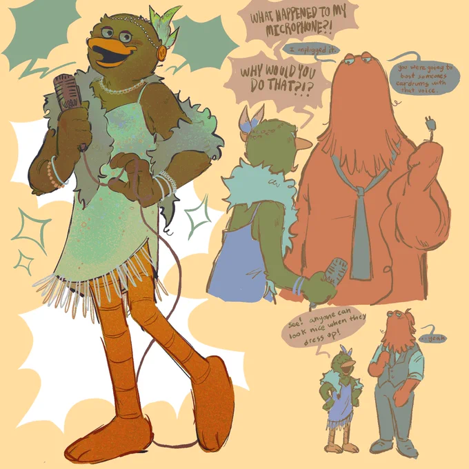 i have seen absolutely nobody talking about duck in the flapper dress... i cant believe you ppl #DHMIS #dhmisfanart 