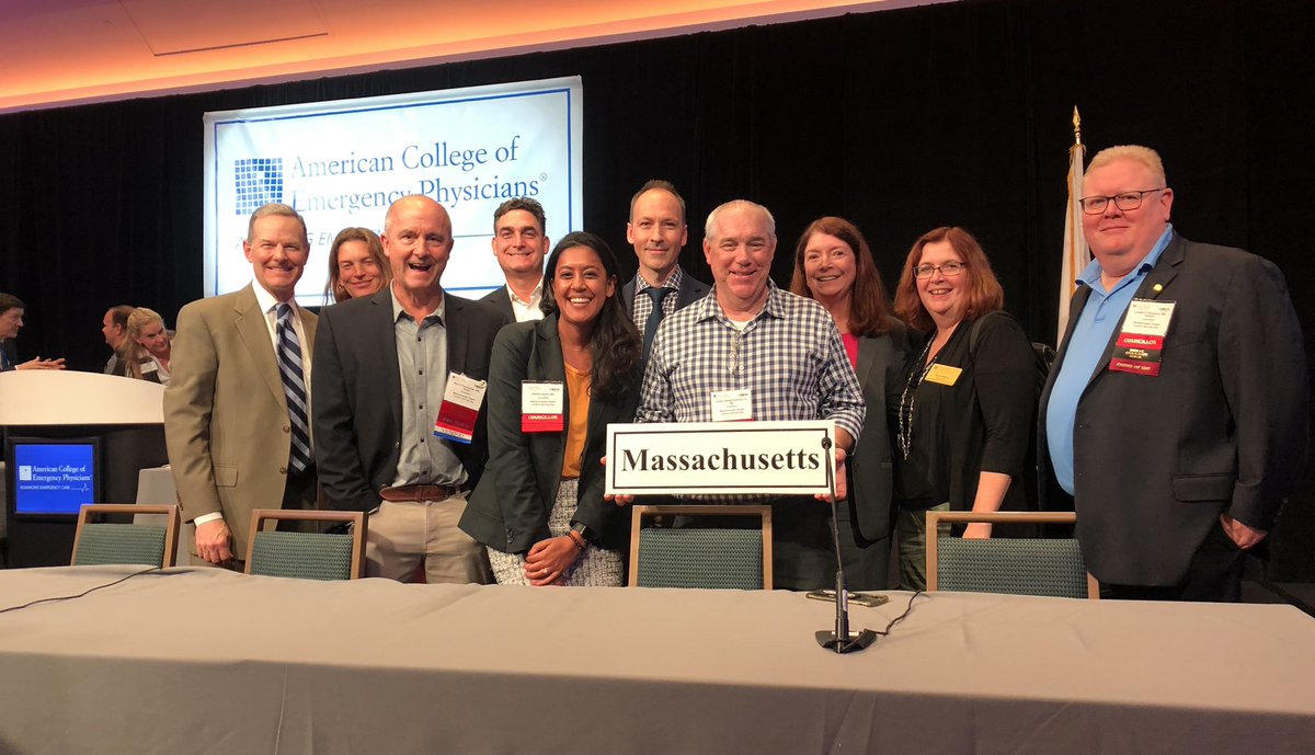 Thank you to our councillors who represented Massachusetts at the ACEP council meeting.