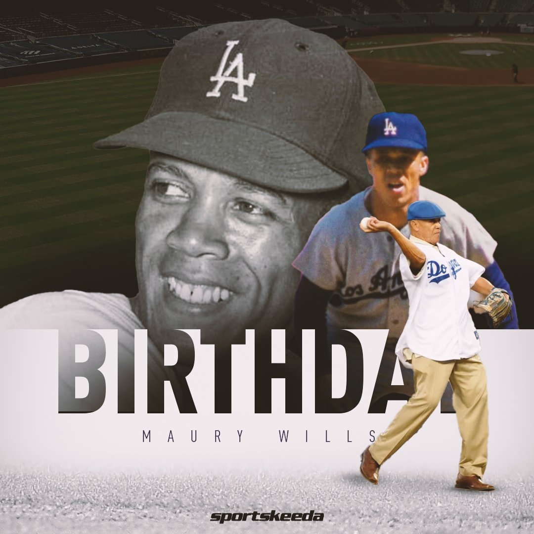 Happy Birthday to Dodgers legend Maury Wills    1962 MVP 7x All-Star 2x Gold Glover 3x World Series Champ 