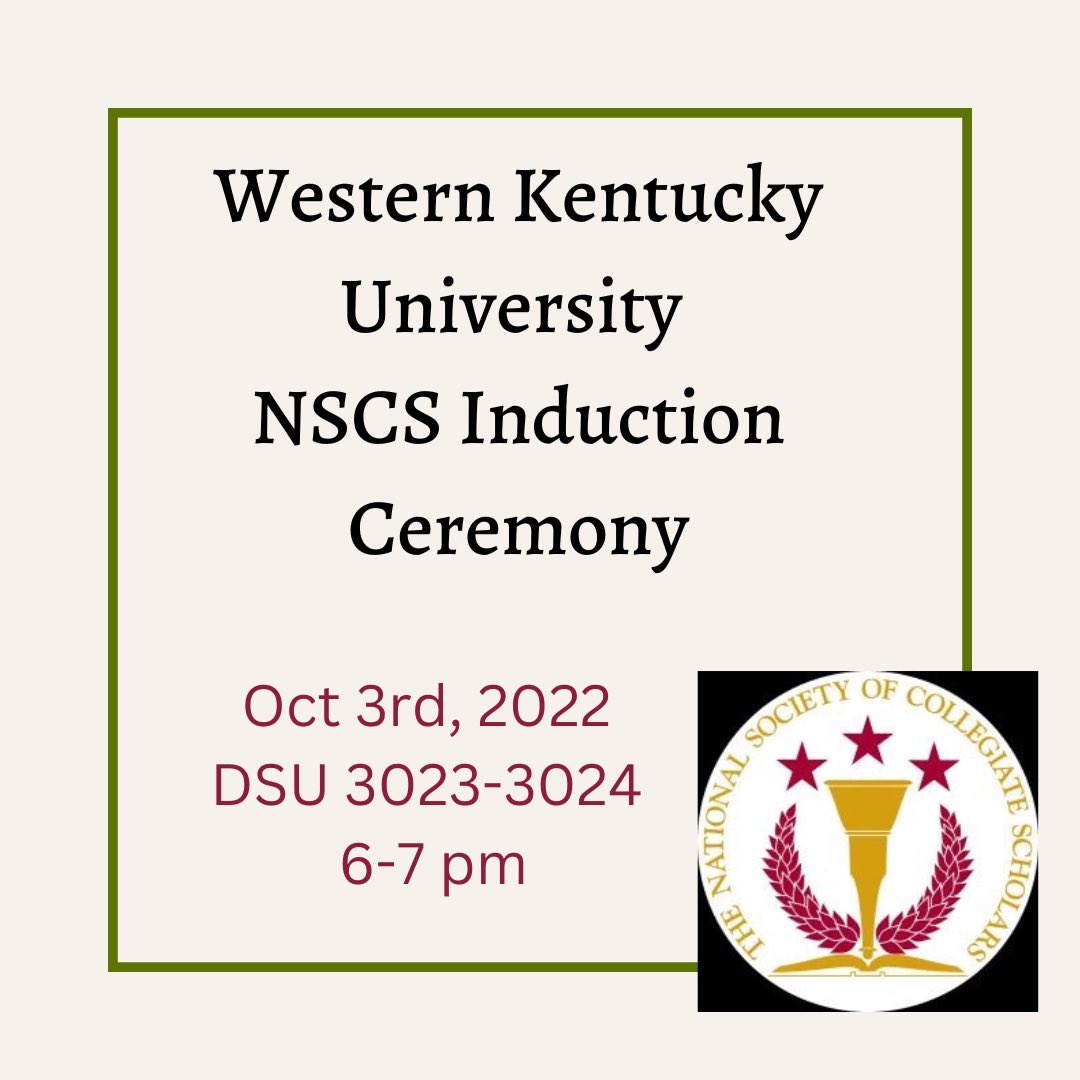 NSCSWKU's tweet image. Just a reminder that our fall induction ceremony is happening tomorrow from 6-7 in DSU. If you haven’t RSVP. Please check your email from Zoe Bond! Can’t wait to see everyone!