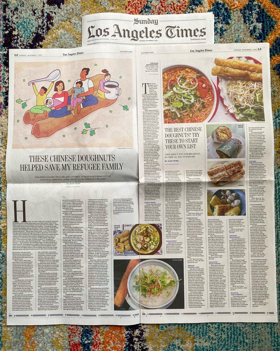 JeanSTrinh's tweet image. Seeing my stories about my family and favorite Chinese doughnuts in print today and feeling all the feelings 🥹