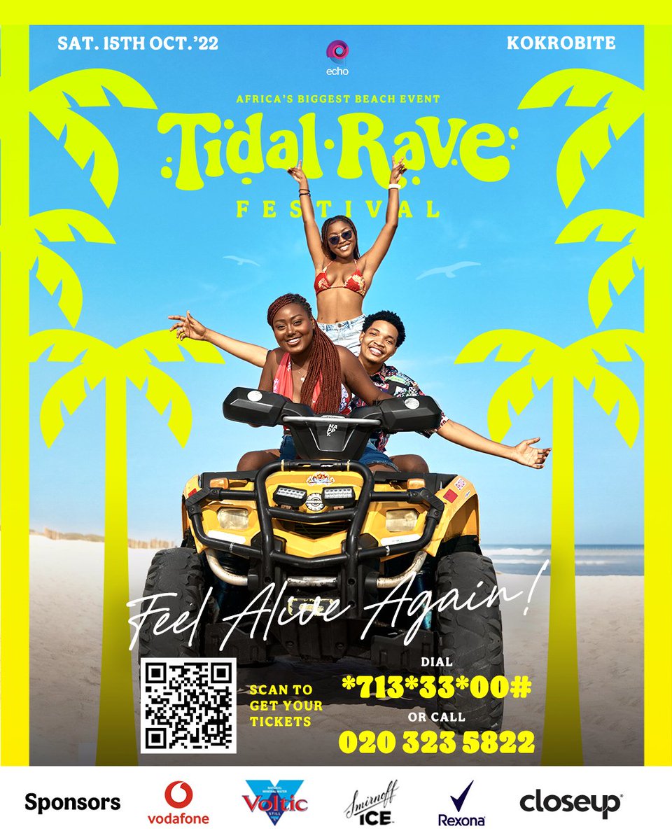 MosesViala's tweet photo. @PortlandProphet This is going to happen in Ghana, if you are thirsty don't miss it out.. there will be too much of everything at Tidal Rave biggest beach festival in Ghana..🍹🍹 https://t.co/ljVNlsrplV