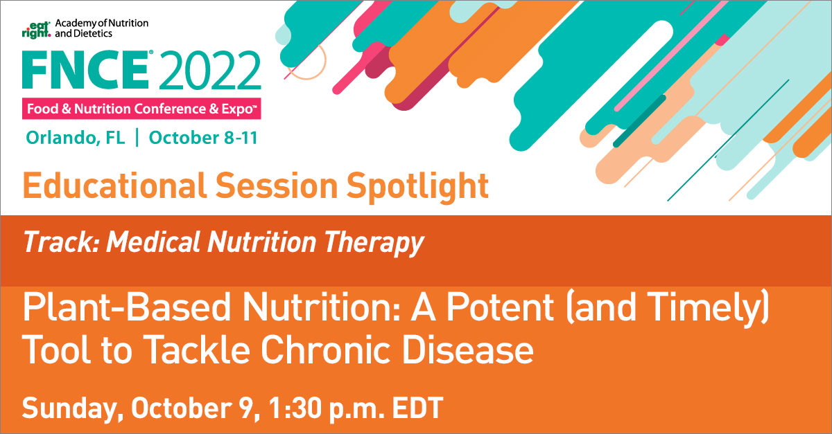 eatrightFNCE's tweet photo. During this #FNCE presentation, RDNs and MDs will analyze the growing literature on plant-based nutrition and its role in the prevention of chronic diseases and more. 

Learn more: https://t.co/KRpbgFcrsR 

@sjoshimd @VNDPG @DrMcMacken @LilyC_RD @sheetalkparikh @RDAnnamarie https://t.co/EV4ncdlgFW