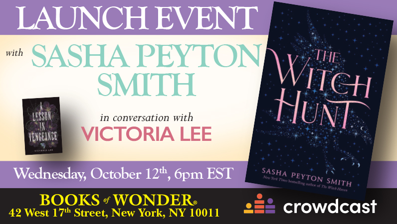 Magic, dark secrets, and dangerous romance--the perfect recipe for an October book launch! Celebrate the launch of THE WITCH HUNT by @sashapsmith with us 🎉🎉💕 join us and A LESSON IN VENGEANCE author @sosaidvictoria at the link below: eventbrite.com/e/book-launch-…