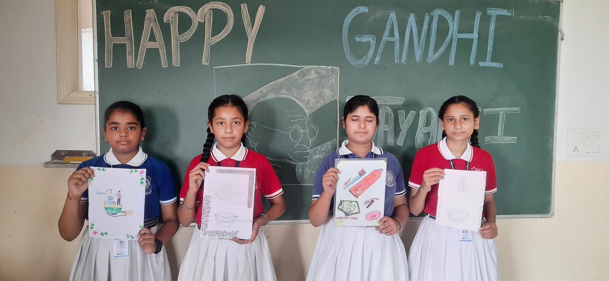 Ss of grade 6 C, Kamla Nehru Public School # celebrating Gandhi Jayanti <a href="/pkdhillon08/">ParamjeetKaurDhillon</a> <a href="/charuchhabra2/">Dr. Charu Chhabra</a> <a href="/meenaks09023755/">meenakshi sharma</a> <a href="/shardapullabha2/">sharda pullabhatla</a> <a href="/KnpsIndia/">KNPS Phagwara India</a>