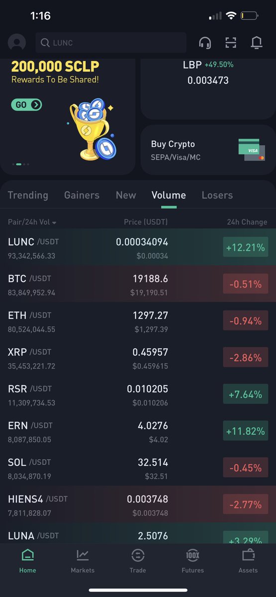 JesusMartinez's tweet photo. $LUNC has officially passed $BTC &amp; $ETH to become the #1 in VOLUME today on #KuCoin .

#LUNC IS UNSTOPPABLE! 🔥🔥 https://t.co/ttQD1ymIhG