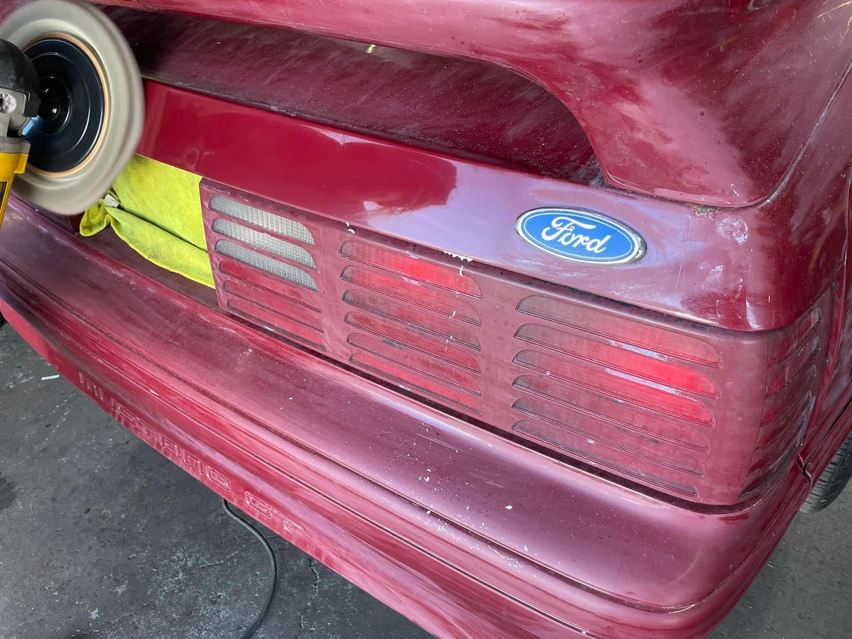 MerionAuto's tweet image. Cleaning up the paint on the ‘88 foxbody! 

#lowermerionautoservice #bestofmainline #foxbody #foxbodymustang #revival