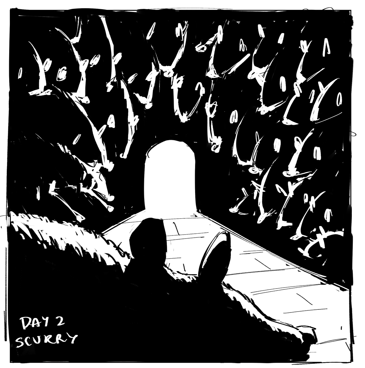 day 2: scurry #inktober 