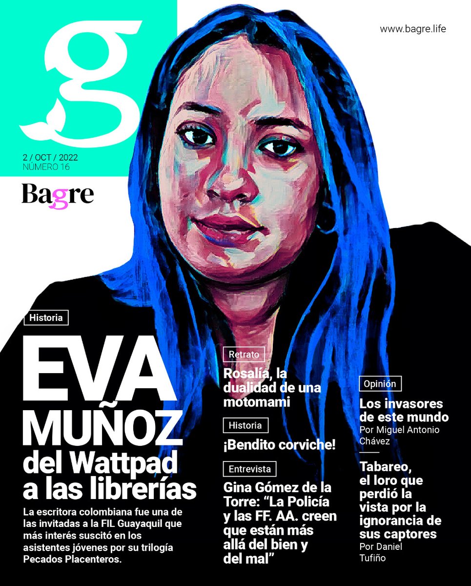 BagreRevista's tweet photo. Hola #TribuBagre! 
La portada de nuestra edición No. 16 está dedicada a la escritora @EvaMuozBenitez, quien con su libro #Lascivia, de la trilogía Pecados Placenteros, ha conquistado a un público joven. 
¡Viaja a otros mundos, visita➡️https://t.co/sZ2v3bfcCm! https://t.co/QFqLHtncd3