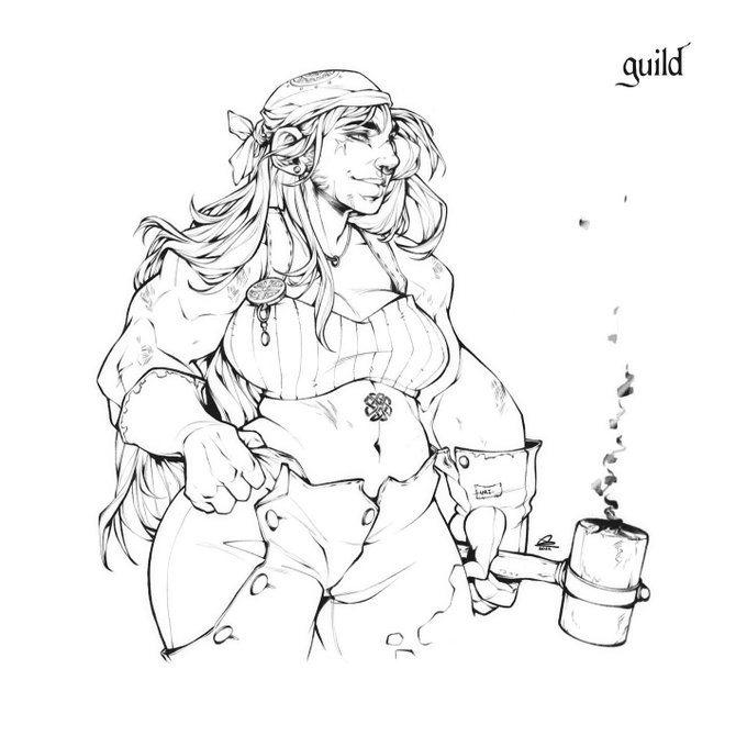 Guild 🪶 hosting my own little Inktober over on Instagram and here is my first piece! 