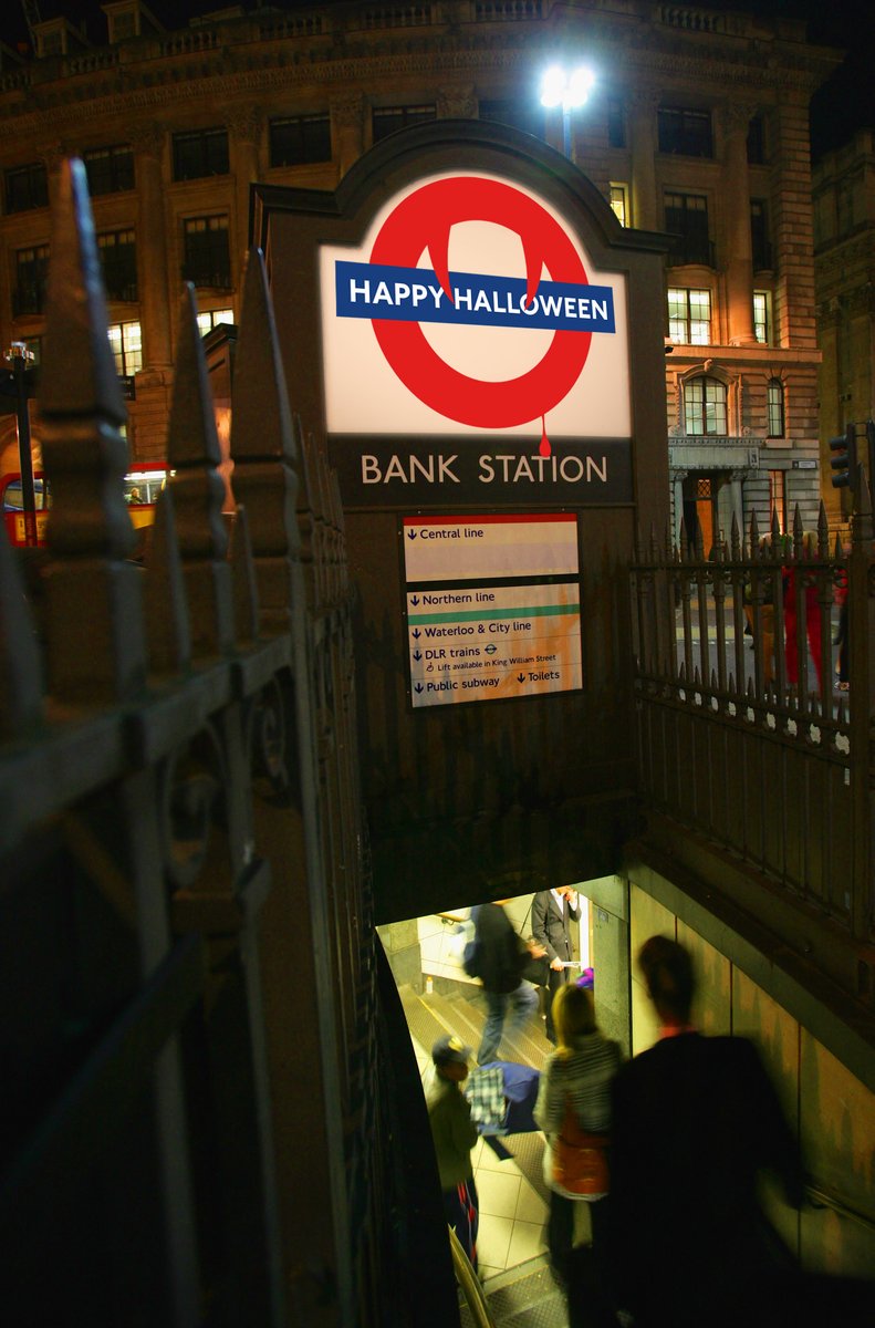 harnettfrank's tweet photo. Following my spoof TFL Roundel Emerging from Lockdown campaign and seeing all the Halloween merchandise already. 
It's time to update. 
Happy Halloween campaign -The Overground Pumpkin Roundel and the London Underground Fangs Roundel.
Enjoy
@tfln @londonOverRBLX https://t.co/pCf1er8Unx