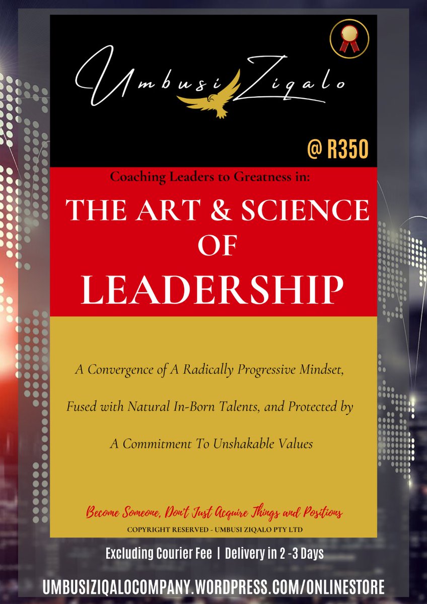 umbusiziqalo's tweet photo. "Toughen up."
| #Book-Sale - Valid till Fri 7th Oct. 2022
| Get Both #Books R300 Incl. #CourierFee via Nearest #Postnet
| #Orders: umbusionlinestore@gmail.com
.
.
#Ramaphosa #IdolsSA #PodcastAndChill #Ronaldo #R10k #ManchesterDerby #Charles #Bavuma https://t.co/VdKgou9CWt