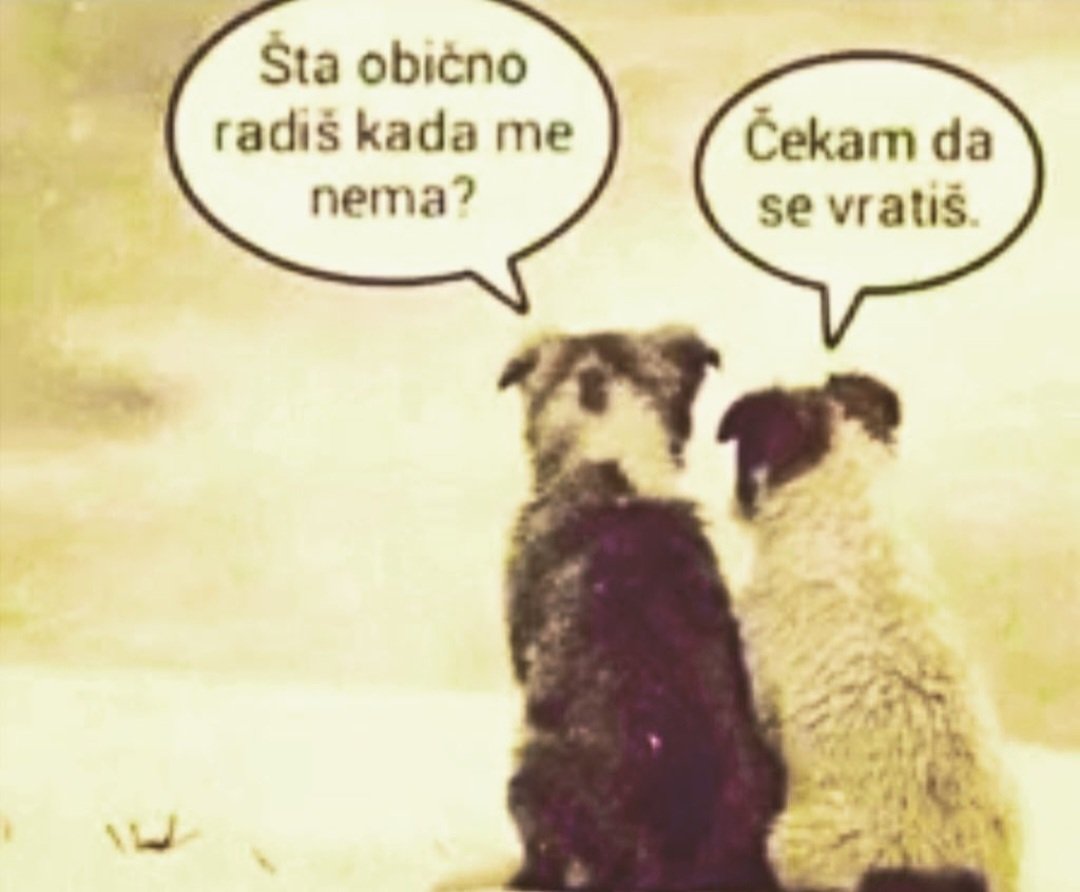 I kad te drugi niko
ne bude čekao više