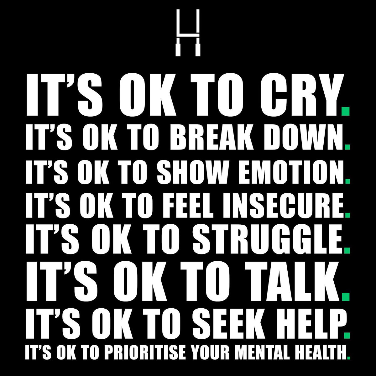 𝗜𝘁’𝘀 𝗼𝗸…

#TackleTheStigma 🗣