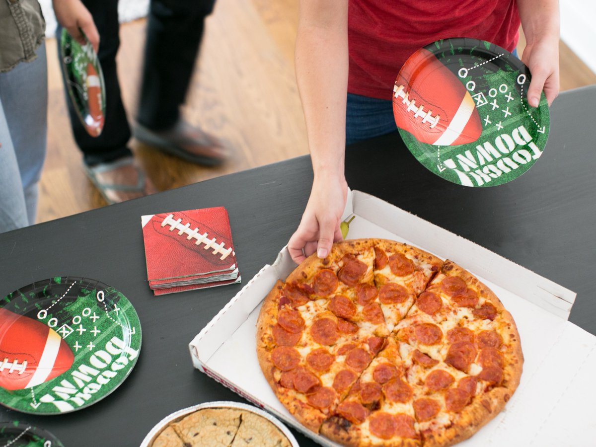 It's football 🏈 season!  Grab your friends and catch the game with some Papa John's 🍕 Pizza!